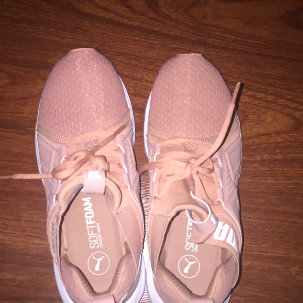 Rose pink puma shoes